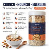 PrimitiveFoods Nashta Oats with Nuts 600gm jar