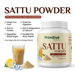 PrimitiveFoods Sattu Powder 800gm jar