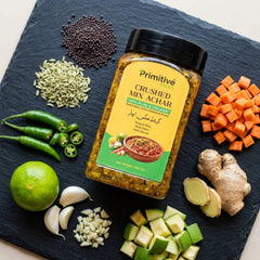 Crushed Mix Achar (Pickle) - 500gm | PrimitiveFoods™