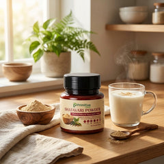 Shatavari Powder - Embrace Feminine Wellness zCure PCOS, Enhance Fertility, and Strengthen Ovaries Naturally